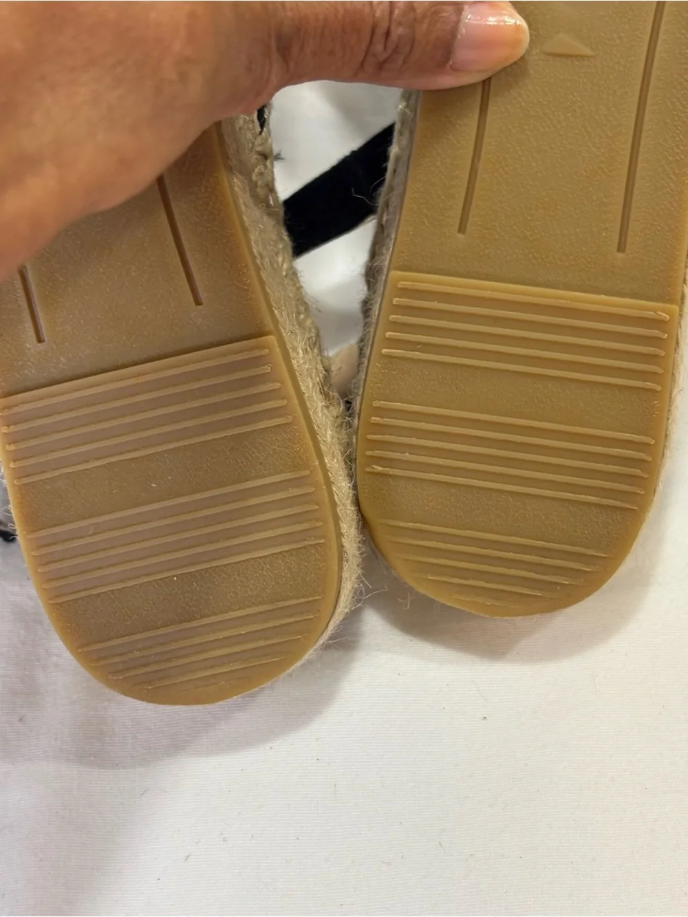 BODEN Black Suede Espadrille Slingback Flats SZ 41 = SZ 10 EUC $98